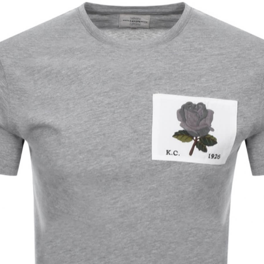 Alternative Image for ProductKent And Curwen Rose T Shirt Grey2